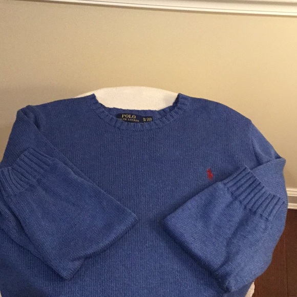 Polo Ralph Lauren crewneck blue sweater. Size XL. - Picture 6 of 6